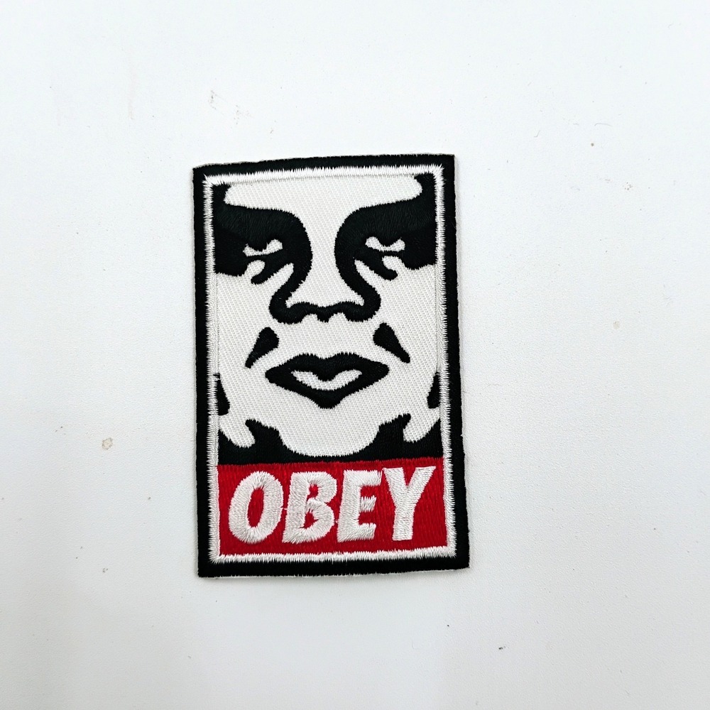 OBEY Shepard Fairey Andre The Giant Iron On Patch VTG 1990's Skateboarding